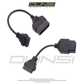 DUNSIHUI 2pcs OBD1 to OBD2 Diagnostic Tool Adapter Connector Cable 22 Pin to 16 Pin and 17 Pin to 16 Pin for Toyo ta OBD1 to OBD2 Diagnostic Tool Cable
