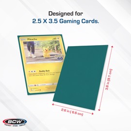 BCW Deck Guard - Double Matte Card Sleeves | 500 Count Box (10 Packs of 50 Sleeves) |Acid-Free, No PVC | Fits 2.5" x 3.5" Game Cards | Archival Safe Sleeves for Card Protection (Teal)