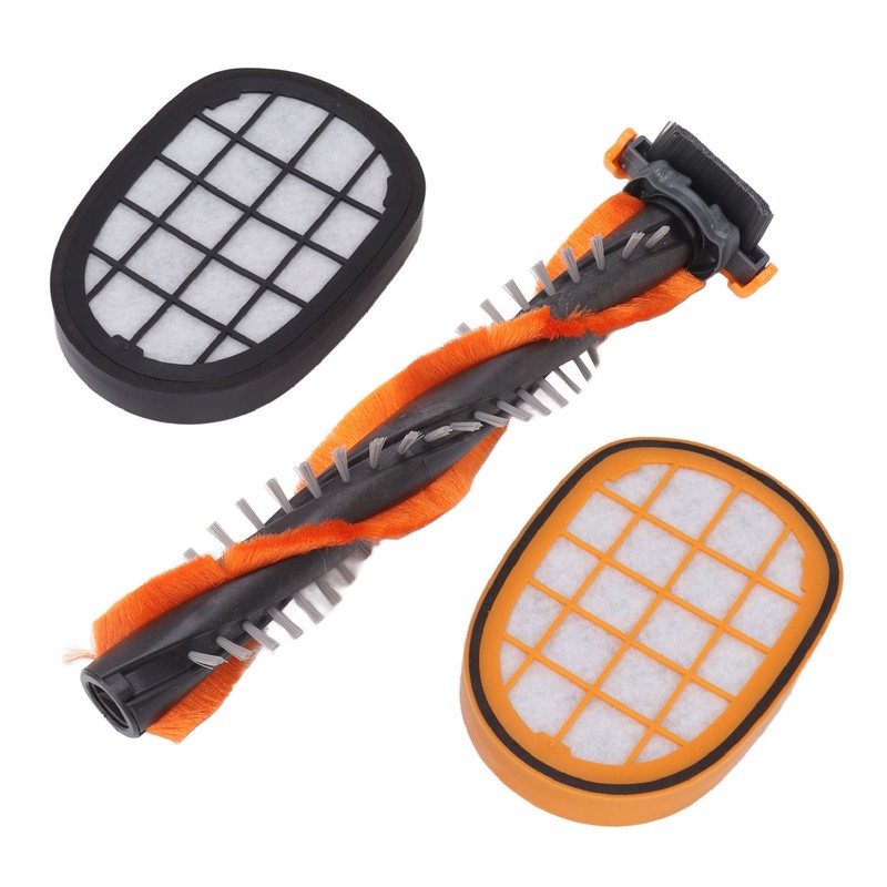 Vacuum Roller Brush Yellow Black Filter Replacement Vacuum Clerner Accessory