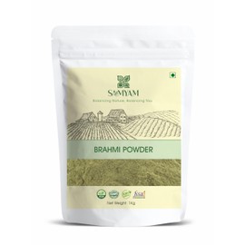 SAMYAM SAMYAM Brahmi Powder (Bacopa monnieri) - 1Kg Pack | for Memory, Intelligence and Concentration