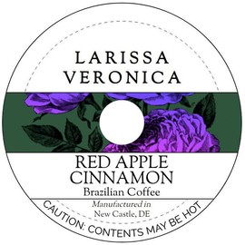 Red Apple Cinnamon Brazilian Coffee (Single Serve K-Cup Pods) (Gourmet, Naturally Flavored, Whole Coffee Beans) (12 pods, ZIN: 577218)
