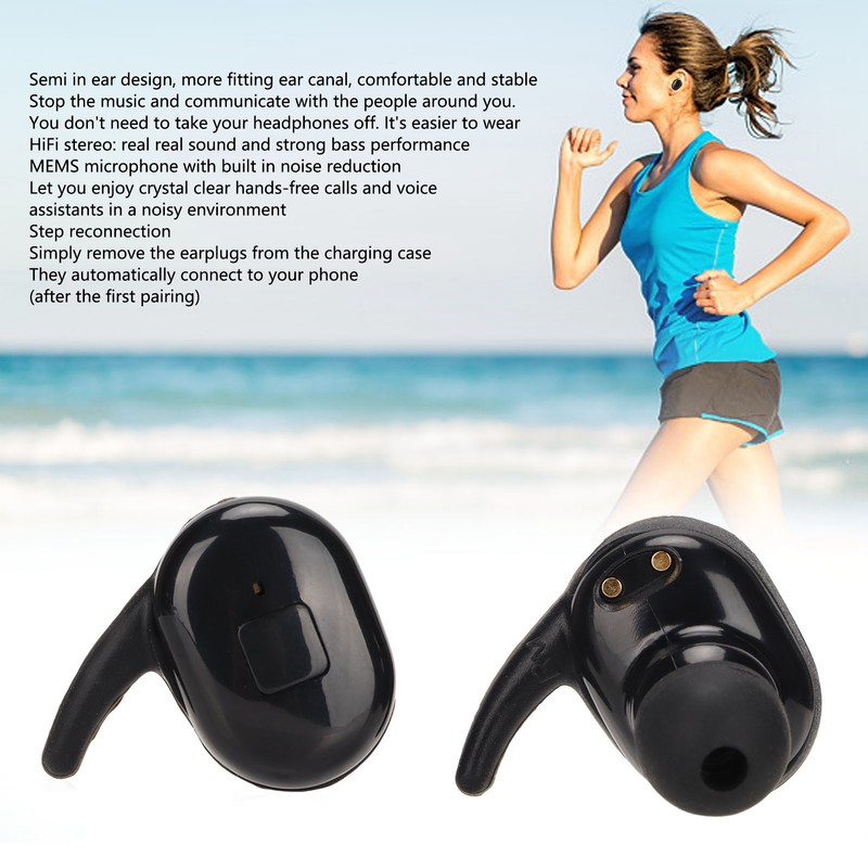 D90 Wireless Earbuds Deep Bass Stereo Built in Mic Bluetooth
