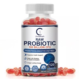 Digestive Enzymes w/ Prebiotic & Probiotics, Gas, Constipation & Bloating Relief