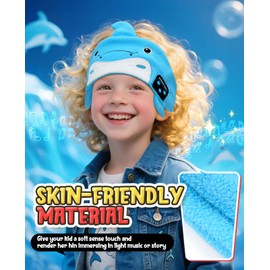 Kids Headphones Headband Bluetooth-Toddler Wireless & Wired Headphones Headband - Comfortable Fit - Safe Volume Limited - Adjustable for Travel, Learning, Sleep and Entertainment