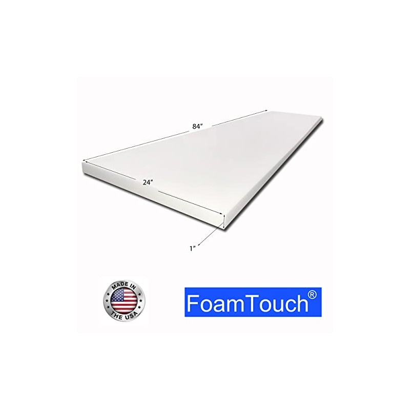FoamTouch (3 Pack Upholstery Foam Cushion High Density 1" Height