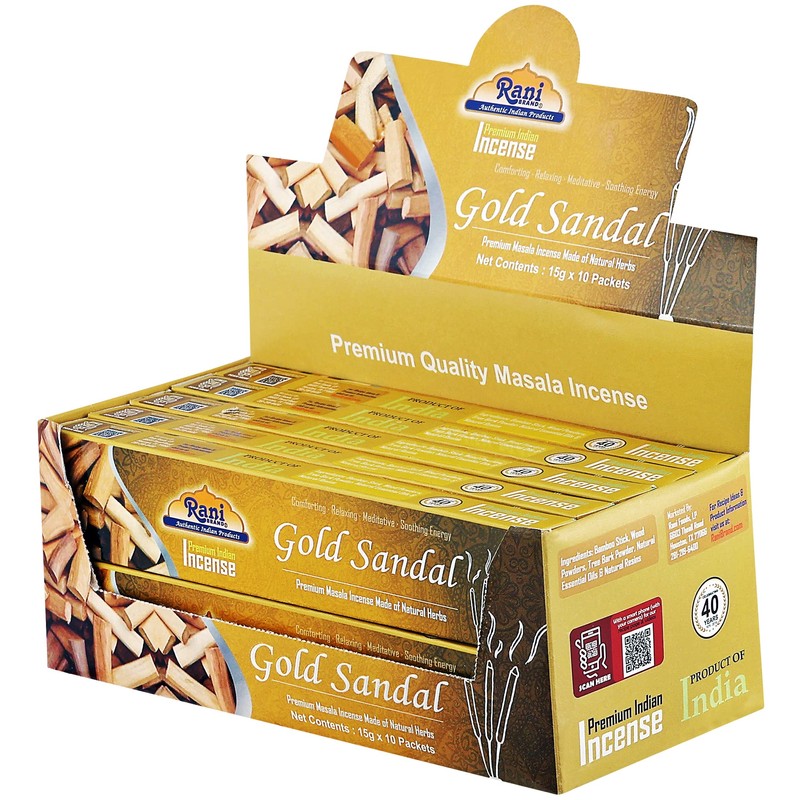 Rani Gold Sandal Incense (Premium Masala Incense Made of Natural