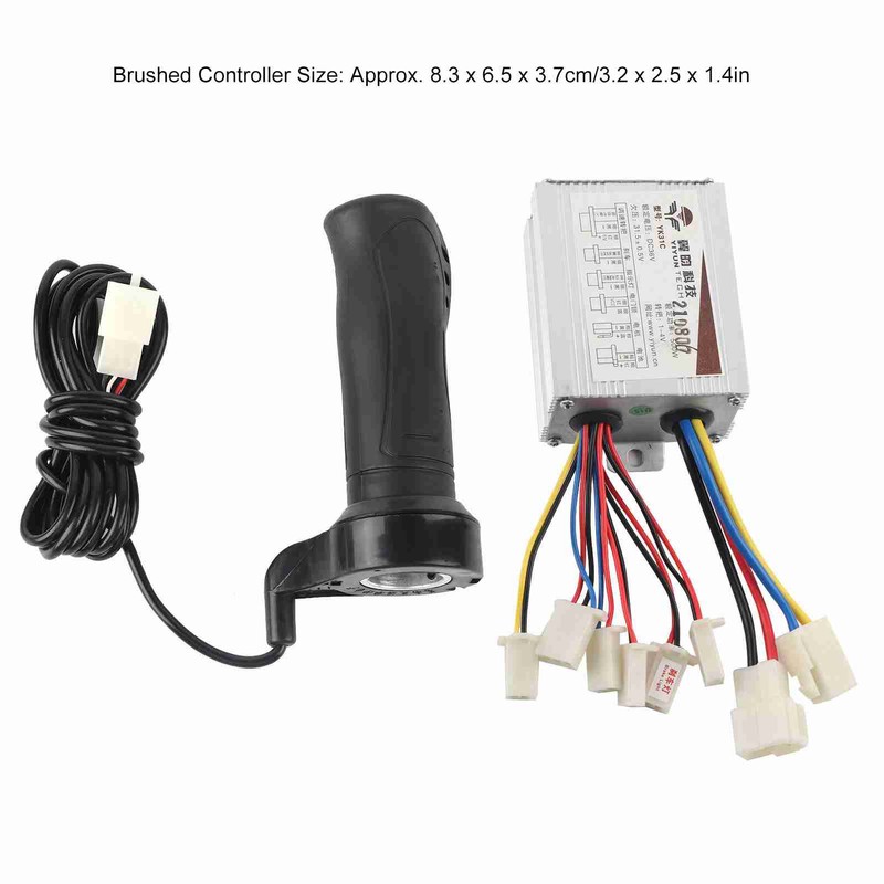 500W Motor Brushed Speed Controller &amp; Throttle Grip for Electric