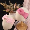 Kenjudess 3pcs Baby Girl Flower Nylon Headbands Soft Stretchy Donut