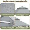 Replacement Canopy Top for Target Madaga Gazebo Model L-GZ136PST (Gray)