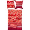 Erwin Müller Bed Linen Flannel Red Size 135 x 200