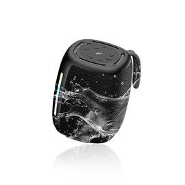 Portable Wireless Bluetooth Speaker with Bluetooth 5.3 TWS Pairing 12W Power 360° Stereo Surround Sound IPX5 Waterproof RGB Neon Light Effects Hands-Free High Definition Calling for Outdoor Indoor