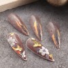 1 box rose gold silver butterfly nail decoration parts nail