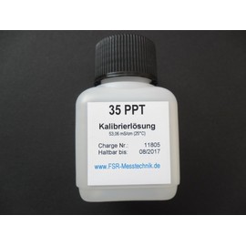 FSR 35 PPT Calibration Solution Calibration Fluid for Saltwater Seawater Measuring Instruments