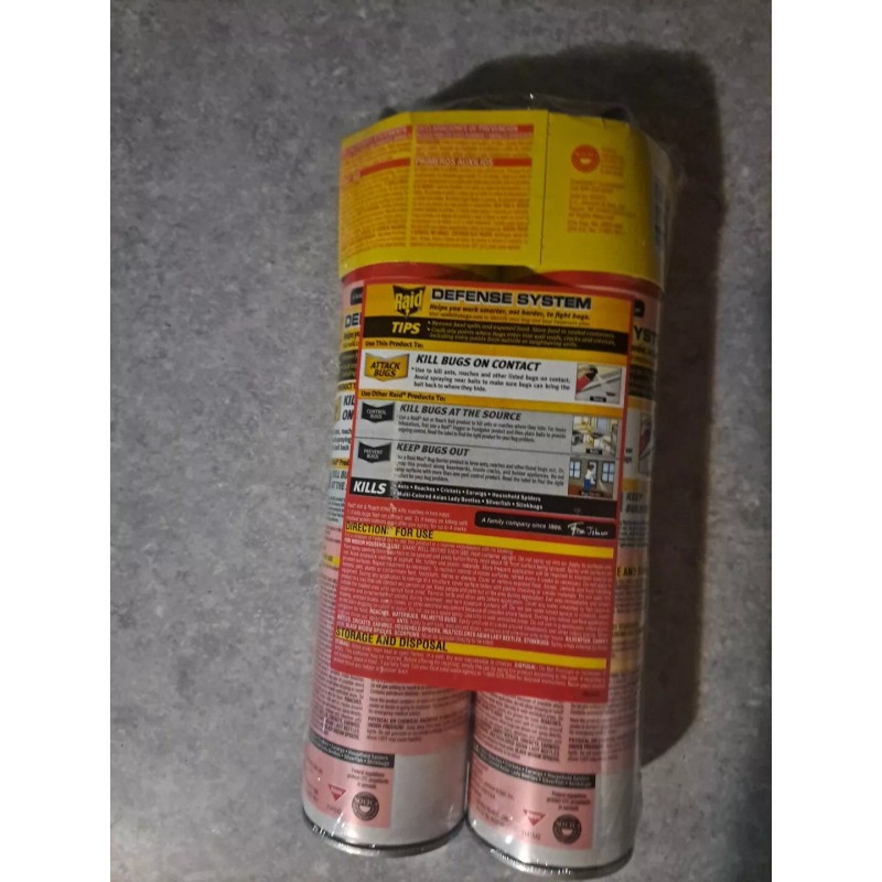 Raid Ant and Roach Spray. Value Pack. Fragrance Free