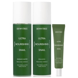 Dewytree Ultra Vitalizing Snail Essence Water + Emulsion + Eye Cream / 듀이트리 울트라 바이탈라이징 스네일 에센스 워터 +에멀전 +아이크림본품