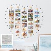 MOVEONSTEP Hanging Photo Display for Wall with 36 Clips, Picture