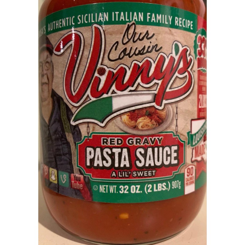 Our Cousin Vinny's Red Gravy Pasta Sauce - 32oz -