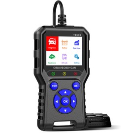 BETOWEY OBD2 Scanner with 2.8" Color Screen & Live Data Graphs – No App Needed, View DTC Status, Freeze Frame, I/M Readiness Status, Battery Voltage Monitor for 1996+ Gasoline Vehicles (Black)