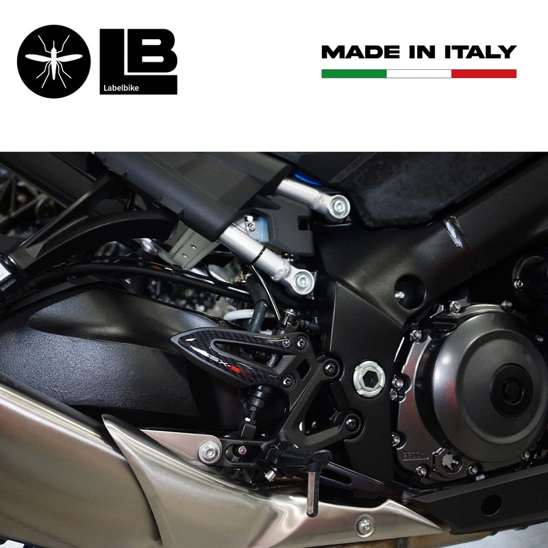 labelbike - 3D Sticker for Motorcycle Sill Compatible with Suzuki