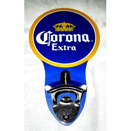 CORONA EXTRA CERVEZA BEER Wall-Mounted Bottle Opener Sign #1a - NEW