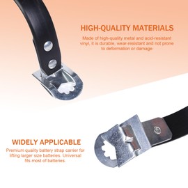 Ferianl Car Battery Carrier Strap, Metal Battery Lifting Strap, Heavy Duty Battery Handle Strap, Side Lift Belt, Universal for SUV, RV, Sedan