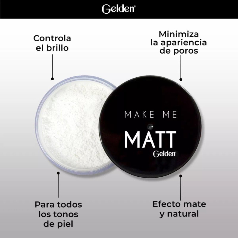Gelden Polvo Suelto Traslúcido Matificante Alta Definición