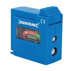 Silverline Kompaktes Batterieprüfgerät, 1 Stück, Schwarz, 918147