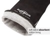 RAPICCA Welding Gloves Heat/Fire Resistant Leather For Stick,Mig,Tig,Forge,BBQ,Grill,Fireplace,Wood Stove,Furnace,Oven,Pot Black