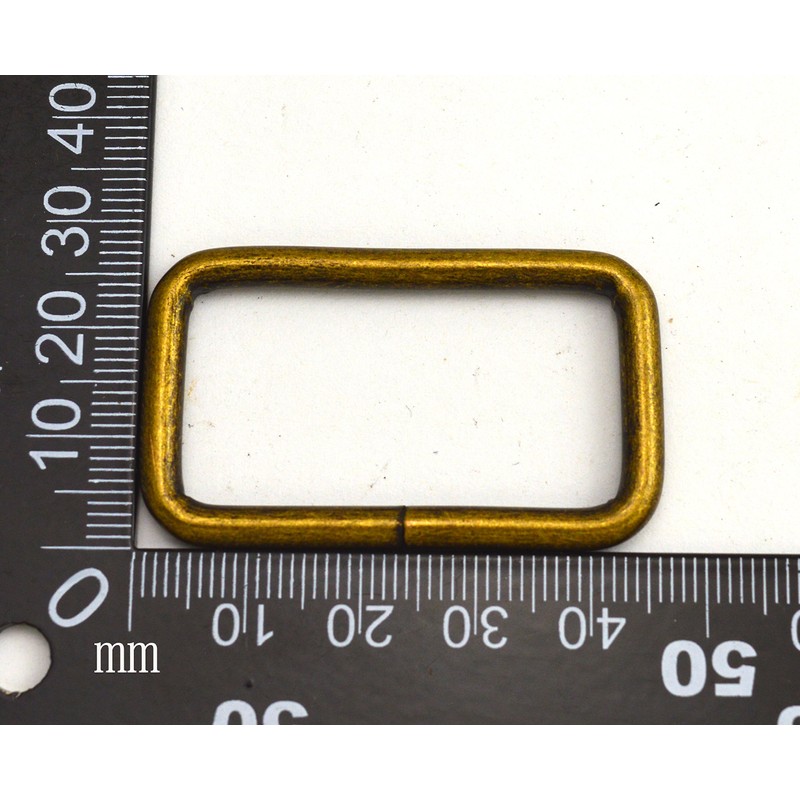 Wuuycoky 1.5" Inner Length Bronze Rectangle Rings Loop Ring No