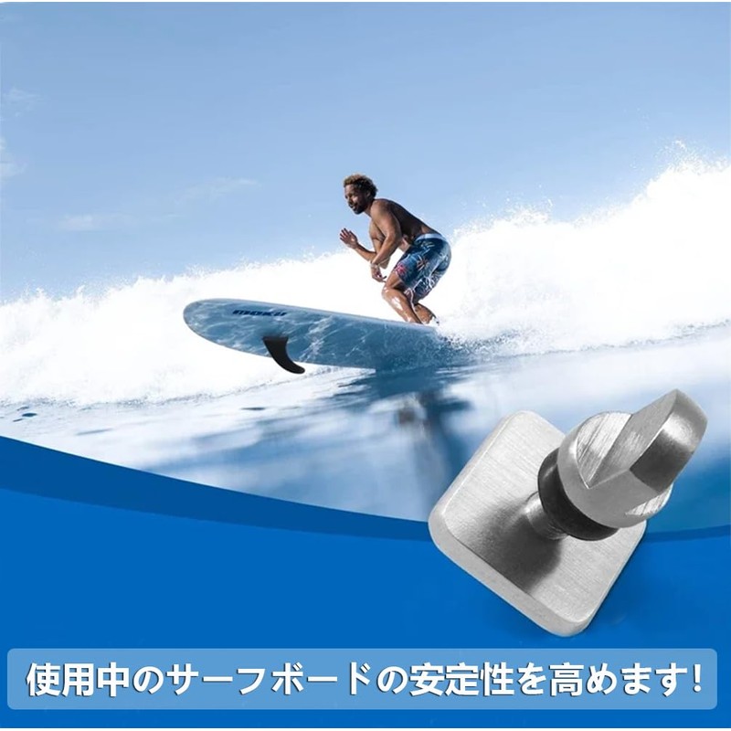 YFFSFDC Fin Screw, M4 Stainless Steel, Fin Lock Screw, Surfboard