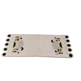 Home Collections by Raghu Nutmeg Sheep in The Meadow Table Runner