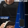 Terixe 2 Pack Mic Clips for Law Enforcement, Black Radio