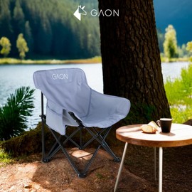 GAON. Silla Plegable para Camping y Exterior de Lona de Impermeable con Bolsa Transportadora