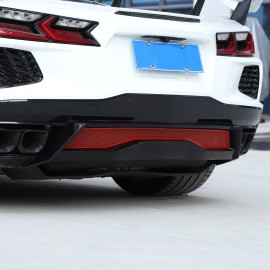 car-attention Stainless Lower  Rear Screen Cover Protective Mesh Plate For Corvette C8 2020-24
