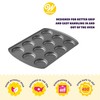 Wilton Gold Non-Stick Muffin Top Pan, Stainless Steel Bakeware, Made