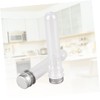 Gatuida 8pcs Clear Test Tubes with Caps Versatile Separation Bottles
