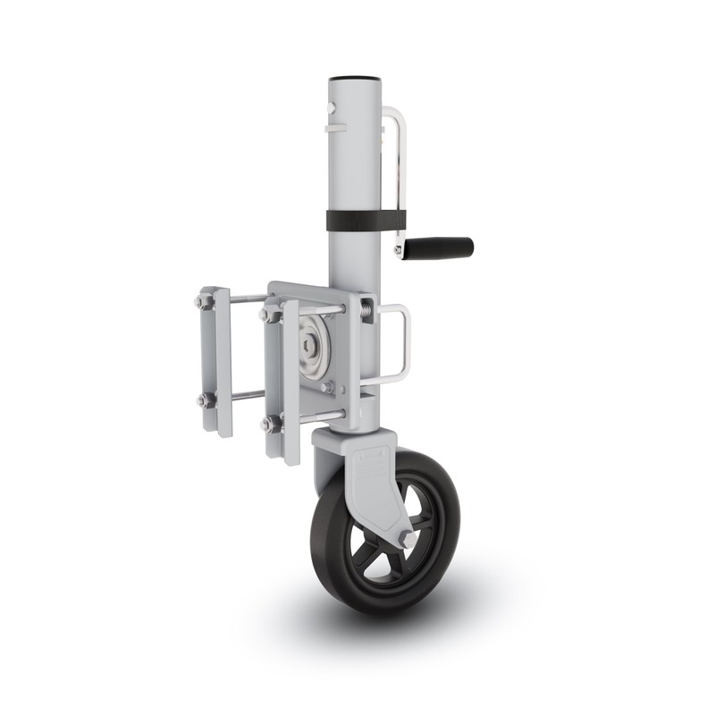 TOWKING 8" Spoke Wheel Trailer Jack, 10" Vertical Movement, 1500