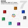 Hxdzfx Máscara Facial De Luz Led 7 Colores Y Funciones