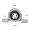 sourcing map 2pcs KP000 10mm Bore Zinc Alloy Inner Ball