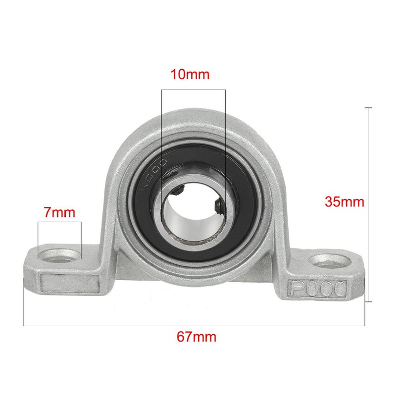 sourcing map 2pcs KP000 10mm Bore Zinc Alloy Inner Ball