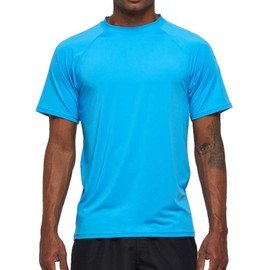 Arcweg Rashguard Men's Short-Sleeved UV Protection T-Shirt Elastic Quick-Drying Sun Shirt UPF 50 Tops Functional Shirt Fitness Shirt Rash Vest for Surfing Running Fishing Hiking M-3XL -