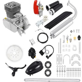SNKOURIN Bicycle Engine Kit, 100cc 2-Stroke 36 Tooth Sprocket Petrol Gas Motor Engine Kits, Complete Modified Kit Upgraded Engine Kit Black for Most 26" /28" Bikes Bicycle Scooter