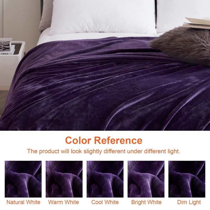 EHEYCIGA Fleece Blanket Throws for Sofas Fluffy Warm Soft Blanket