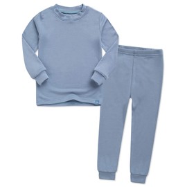 VAENAIT BABY Kids Long Sleeve Modal Sleepwear Pajamas 2pcs Set Modal Powderblue M