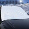 LINFEN Car Windshield Cover, Brushed Back, Durable, Ultra Thick, Protection,
