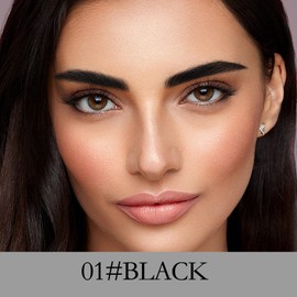 Apooliy Wasserfester Augenbrauenstift, Augenbrauenstift, doppelseitiges Brauengel, feine Spitze, füllt das Augenbrauen-Makeup