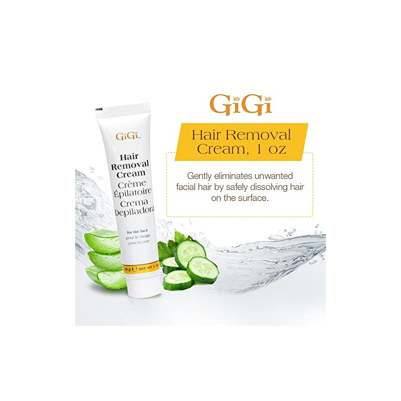 Gigi Hair Removal Cream for The Face, 1 oz &