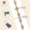 NKlaus Coffee Bean Necklace 925 Silver 3.6 mm Wide Elegant