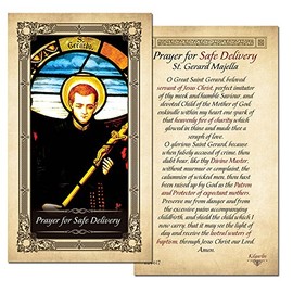 Prayer for Safe Delivery St. Gerard Majella Prayer Card - Pack of 25