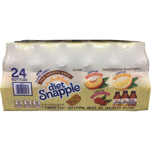 Snapple Diet Iced Tea Variety Pack, 480 Fl. Oz